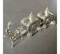 Unisaches Cadeau de baptême en plaqué argent avec inscription My First Tooth & Curl Carriage - 14,5 x 3,5 x 5,5 cm