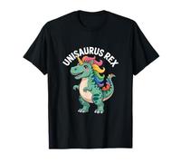 Unisaurus Rex Rainbow Unicorn Dinosaur Fun T-Shirt