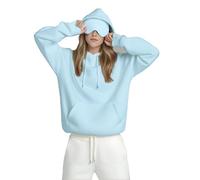 Unisex Airplane Mode Travel Hoodie w/ Built-in Sleep Mask , Comfort Hoodie with Hidden Pockets Design (#9,M)