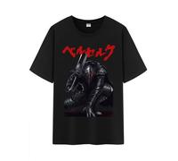 Unisex Anime Cotton T-Shirt,Dark Gothic Style Guts & The Sacrificial-Brand Pattern Short Sleeve Shirt
