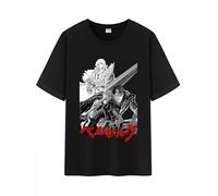 Unisex Anime Cotton T-Shirt,Dark Gothic Style Guts & The Sacrificial-Brand Pattern Short Sleeve Shirt