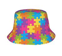 Unisex Chapeau de Pêcheur Mois de Sensibilisation à l'Autisme Chapeaux de Visière Personnalisé Bobs Homme pour Randonnée Adultes Outdoor