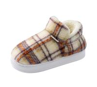 Unisex Closed Toe Plush Warm Cotton Slippers Fashionable And Casual Round Toe Slip On Slippers For Home And Outdoor Wear Sandales Plates Noires Pour Femmes Habillées (Purple, 38)