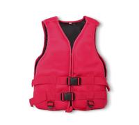Unisex Haute Flottabilité Portable Veste de Kayak Sangles Réglables Côtés Ouverts Respirants pour Kayak Surf Pêche Eaux Intérieures Calmes(Red,L)