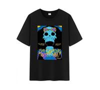 Unisex Japanese Anime Cotton T-Shirt,Going Merry's Member Graphic Luffy Pattern Short Sleeve Tee Shirt