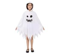 Unisex Kid Ghost Costume - Long-Lasting Dress | Skin-friendly scary outfit for boys and girls | Perfect for Halloween, costumes parties, role-play, and festive events | Comfortable durable fabric