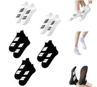 Unisex Low-Cut No-Show Sports Socks,Ankle Short Anti-Slid Athletic Running Socks,Thickened Wear-resistant Breathable Sock (5 Mix-Large)