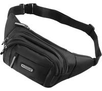 Unisex Multifunctional Belt Bag For Leisure,Waterproof Unisex Small Waist Bag For Hiking,Cycling,Walking,Holidays,Black,1 Pair Of Socks