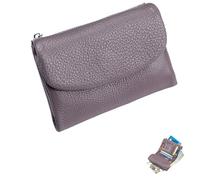 Unisex Pebble Leather Wallet, Small Full Grain Coin Purse, Small Leather Wallets, with Credit Card Holder, Cash Slot, Unisex Clutch Bags (K)