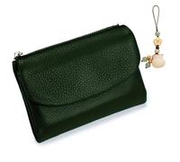 Unisex Pebble Leather Wallet, Small Wallets Woman with RFID Blocking, Full Grain Leather Purse with Coin Holder, Credit Card Slots & Zippered Pockets, Natural Stone Texture, Multicolor (22PC)