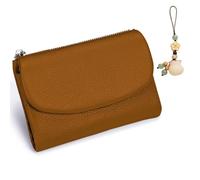 Unisex Pebble Leather Wallet, Small Wallets Woman with RFID Blocking, Full Grain Leather Purse with Coin Holder, Credit Card Slots & Zippered Pockets, Natural Stone Texture, Multicolor (10PC)