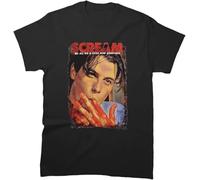 Unisex Shirt Scream Tee Movie Birthday B Cool Illy Graphic Loomis Merch Skeet Ulrich Gift T-Shirt for Mothers Fathers Day Multicolored Manches Courtes(Medium)