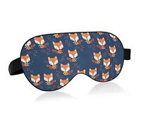 Unisex Sleep Eye Mask Funny Fox Blue Night Sleeping Mask Couverture d'ombre de sommeil confortable pour les yeux
