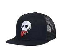 Unisex Stick Out Your Tongue Embroidery Hip-hop Net Hats Spring Summer Outdoor Adjustable Casual Baseball Caps Sunscreen Hat Cap