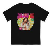 Unisex Tee Umbrella Academy Men T-Shirts Laughs Follow Me Print Tee Black M