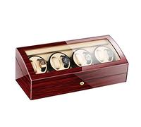 Unisex Watch Winder 8+8 Automatic Watch Winder Box, Silent Battery Operated Watches Boxes Winders Display Storage