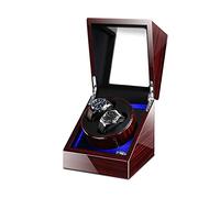 Unisex Watch Winder and Jewelry Automatic Double Watch Winders Box with LED Light Quiet Motors Piano Paint Fit Women Men Watches AC