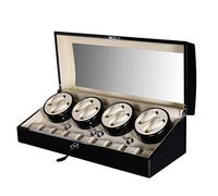 Unisex Watch Winder Automatic Watch Winder,Auto Antimagnetization Scale, Silent Motor rotates Electric Shaker Box