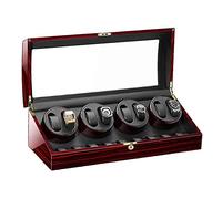 Unisex Watch Winder Automatic Watch Winder Box 9 Storage Wood Shell Piano Paint Exterior for Man Women Watches Large Capacit