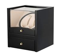 Unisex Watch Winder Automatic Winder for Mechanical Case Winding Jewelry Display Stand Storage Stirrer High Gloss Paint Box European Classical Leather Double Watch Shaker Boxs