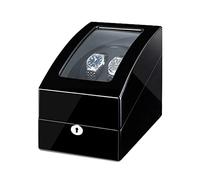 Unisex Watch Winder Automatic Wood Watch Winder Display Box Storages with Blue LED Light Fit Women Men Watches 5 Rotation Modes