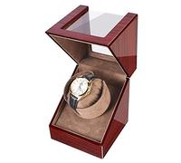 Unisex Watch Winder Box Automatic Single Unisex Watch Winder, for 1 Watches Handmade Wood Quiet Storage