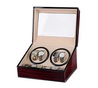 Unisex Watch Winder Box Automatic Watch Winder Double Watches 4+6 Display Leather Storage Deluxe Silent Piano PaintHoliday