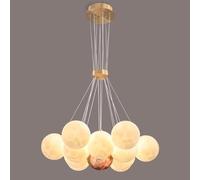 Unisex Watch Winder Chandelier 7 Milk White Round Cluster Bubble Chandelier 3D Printed Moon Planet Chandelier,Chandelier