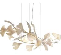 Unisex Watch Winder Chandelier and Ceramic Tree Leaf Restaurant Chandelier,Nordic Designer Chandelier,for Bar Sales Office Hotel Lighting-Copper and Jade Porcelain 60 * 35cm