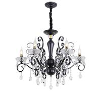 Unisex Watch Winder Chandelier Ceiling Pendant Lights American Living Room Lamps | Crystal Lamps | Retro Candle Chandeliers | Study Bedroom Chandeliers Retro Home Wrought Iron Chandeliers Restaurant