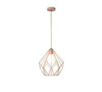 Unisex Watch Winder Chandelier Chandelier, Creative Diamond Shaped Iron Hanging Light, Nordic Minimalist Style Single Head Ceiling Pendant Lamp, Restaurant Bar Decorat Lighting Fixture(Pink)