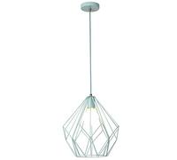 Unisex Watch Winder Chandelier Chandelier, Creative Diamond Shaped Iron Hanging Light, Nordic Minimalist Style Single Head Ceiling Pendant Lamp, Restaurant Bar Decorat Lighting Fixture(Blue)