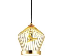 Unisex Watch Winder Chandelier Chandelier, Creative Gold Bird Cage Warm Light LED Ceiling Lamp, Home Living Room and Dining Room Decorative Lamp 38 * 38 * 60cm(B)