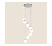 Unisex Watch Winder Chandelier Chandelier Glass Balls Staircase Chandelier Duplex Building Long Pendant Light Minimalist Staircase Large Hanging Lamp for Living Room Villa Hollow Foyer Kitchen Livi