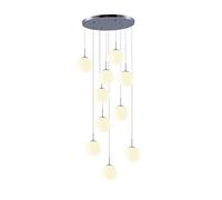 Unisex Watch Winder Chandelier Chandelier Glass Balls Staircase Chandelier Duplex Building Long Pendant Light Minimalist Staircase Large Hanging Lamp for Living Room Villa Hollow Foyer Kitchen Livi