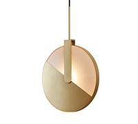 Unisex Watch Winder Chandelier Chandelier, Round Restaurant Small Chandelier LED Creative Hardware Circle Rotating Hang Lamp Designer Art Decorat Pendant Lights for Living Room Restaurant Loft Bar