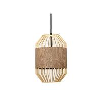 Unisex Watch Winder Chandelier Chandelier, Rugby Bamboo Chandelier Handmade Natural Bamboo Weaving Pendant Light Study Room Office Paper Living Room Decorat Light Fixture E- Single Head Ceiling Lamp