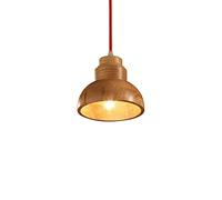 Unisex Watch Winder Chandelier Chandelier, Wooden Ceiling Pendant Lamp Single Head Restaurant Small Ceiling Chandelier for Bedroom Study Office Restaurant Bar Cafe Chandeliers(Diameter 17cm)
