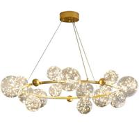 Unisex Watch Winder Chandelier Hanging Lamp, Chandeliers Crystal Chandelier Multi-Head Indoor Glass Chandelier Bedroom Living Room Shop Gypsophila Series Lighting Decorative Lamp,Chandelier