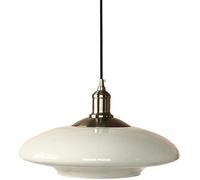 Unisex Watch Winder Chandelier Hanging Lamp, French Cream Style Pendants Light,LED Light Source Can Adjust Three Colors Hanging Lamp,Glass White Disc Chandelier,Chandelier