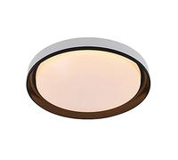 Unisex Watch Winder Chandelier, LED Acrylic Flush Mount Ceiling Light Fixture Round Thin Sect Ceiling Lighting Soft Light is Not Dazzling Ceiling Lamp Three-Color dimming and Adjustable(Brown,19.7in)