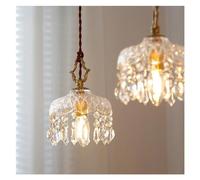 Unisex Watch Winder Chandelier LED Pendant Light Crystal Chandeliers Bedroom Luxury Glass Pendant Lamp Compatible with Home Decor Suspens Hanging Lights Fixtures ,Crystal Chandelier for Living Room
