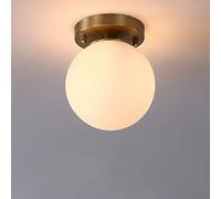 Unisex Watch Winder Chandelier, Retro Gold Base LED Flush Mount Ceiling Light with Transparent Glass lampshade Ceiling Lighting Unobstructed Lighting Ceiling Lamp for Entrance Hall Corridor Lighting
