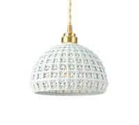 Unisex Watch Winder Chandelier Wall Light, Creative Semi-Circular Ceramic Pendant Light, Screw Single-Head Chandelier, Flush Mount Ceiling Lights Fixtures, Bedroom Restaurant Bar Decorat Hanging