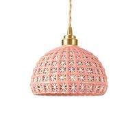 Unisex Watch Winder Chandelier Wall Light, Creative Semi-Circular Ceramic Pendant Light, Screw Single-Head Chandelier, Flush Mount Ceiling Lights Fixtures, Bedroom Restaurant Bar Decorat Hanging