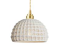 Unisex Watch Winder Chandelier Wall Light, Creative Semi-Circular Ceramic Pendant Light, Screw Single-Head Chandelier, Flush Mount Ceiling Lights Fixtures, Bedroom Restaurant Bar Decorat Hanging
