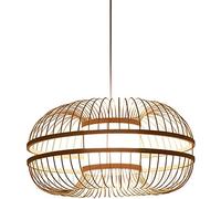 Unisex watch winder Chandeliers Ceiling Light Chandelier, Chandelier Southeast Asia Chinese Creative Lantern Bamboo Wooden Handmade Art -2 Light Ambient Hanging Light 19.6 inch for Living Room Bedroom