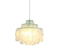 Unisex Watch Winder Fresh Wind Bell Shell Chandelier LED French Metal Pendent Lamp Living Room and Dining Room Villa Suspended Chandelier Interior Home Decorat Lighting Adjustable Chandeliers