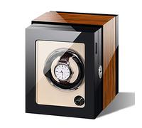 Unisex Watch Winder Mechanical Winding Vertical Shaker Automatic Motor Swing Winder Rotating Device Watch Storage Display Box Household Quiet and Well Operated