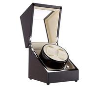 Unisex Watch Winder Piano Paint Wood Automatic Winder Slient Electric Winding Box with Transparent Window 5 Roating Mode Contains Watch Pillow